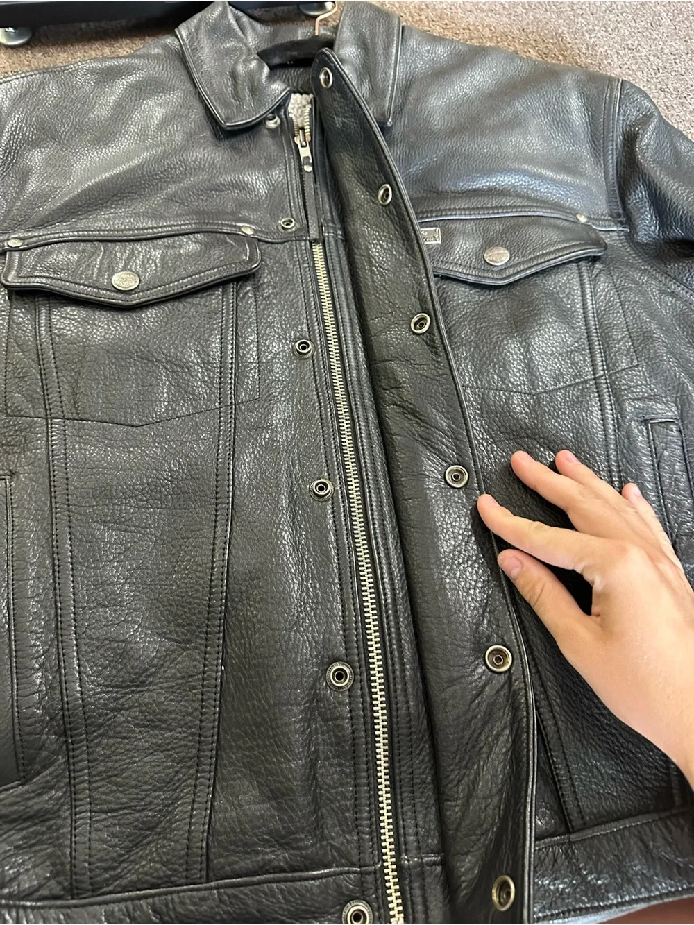 Men's Harley Davidson Black Leather Jacket